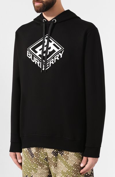 Хлопковое худи BURBERRY, арт. 4559671, фото 3