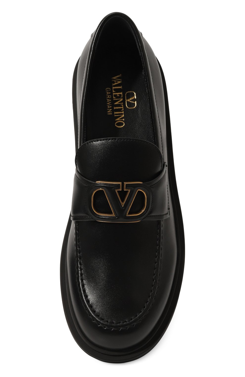Кожаные лоферы vlogo signature VALENTINO, арт. 5W2S0IK1/VRK, фото 6