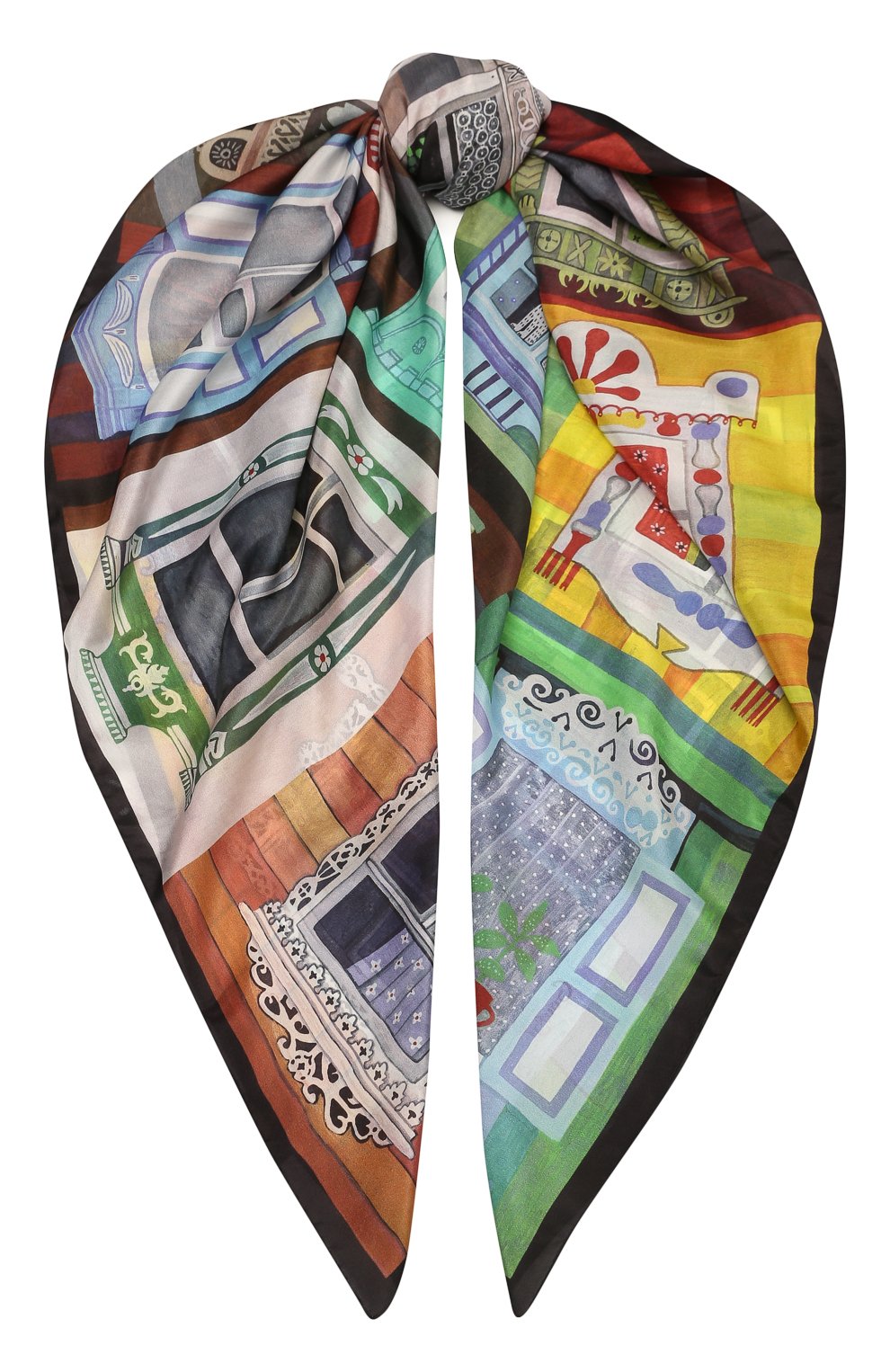 Шелковая шаль окна GOURJI, арт. T21WIN7R, фото 1