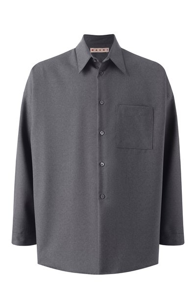 Шерстяная рубашка MARNI, арт. CUMU0061A3/TW839, фото 1