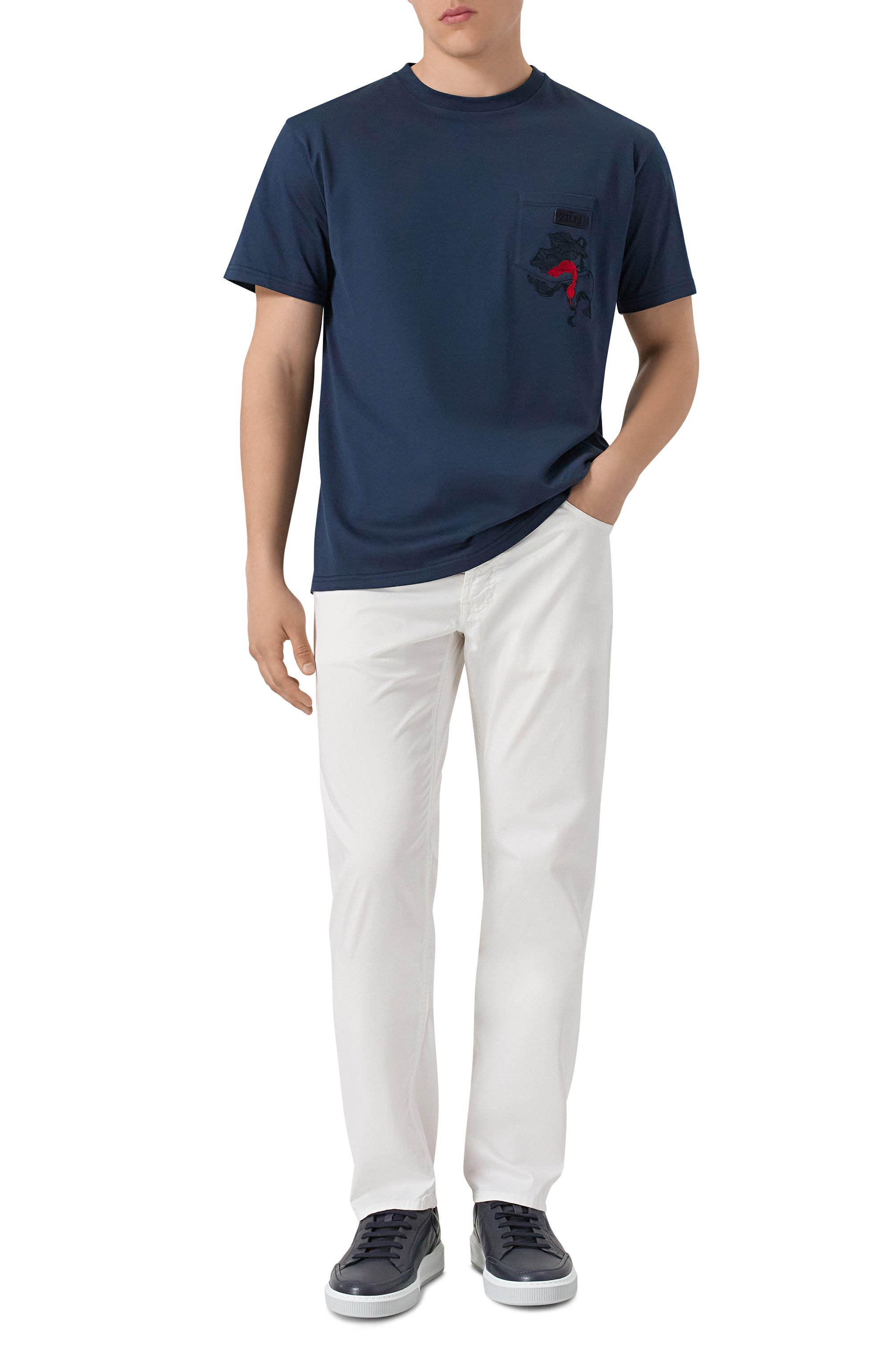 Кожаные кеды ZILLI, арт. H0140AM1947VZBA06, фото 2