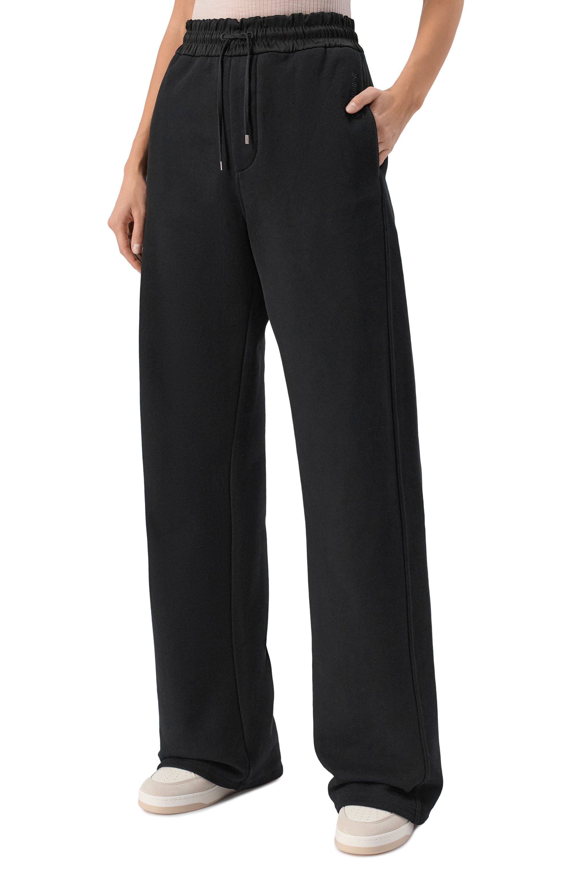 Хлопковые брюки SAINT LAURENT, арт. 802185/Y36SW, фото 3