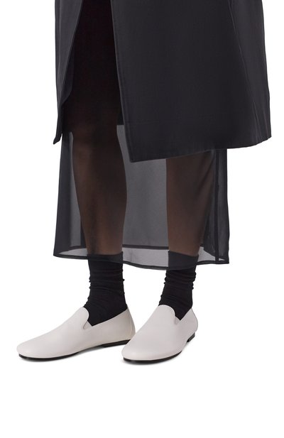 Кожаные лоферы rocco BOTTEGA VENETA белого цвета по цене 117500 руб., арт. 867837/VBSD0, фото 2 Кожаные лоферы rocco BOTTEGA VENETA, арт. 867837/VBSD0, фото 2