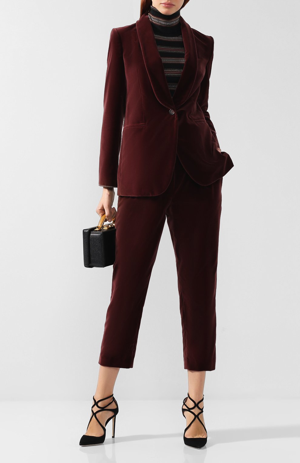 Однотонный бархатный костюм BRUNELLO CUCINELLI, арт. MA593T8424, фото 1