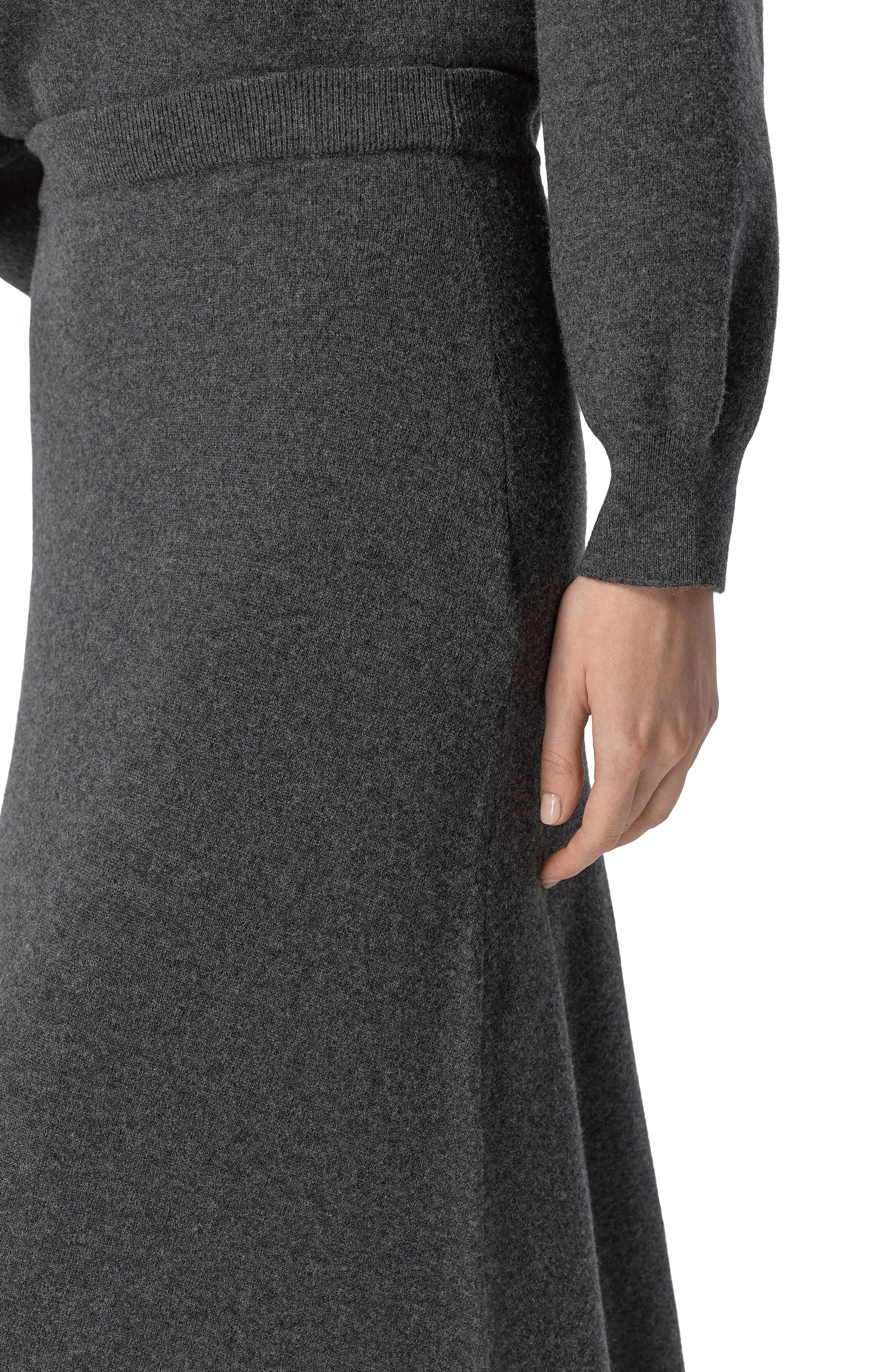 Шерстяная юбка BALENCIAGA серого цвета по цене 218500 руб., арт. 849932/T1754, фото 5 Шерстяная юбка BALENCIAGA, арт. 849932/T1754, фото 5