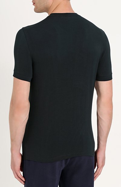 Футболка из вискозы с круглым вырезом GIORGIO ARMANI, арт. 6YST52/SJP4Z, фото 4
