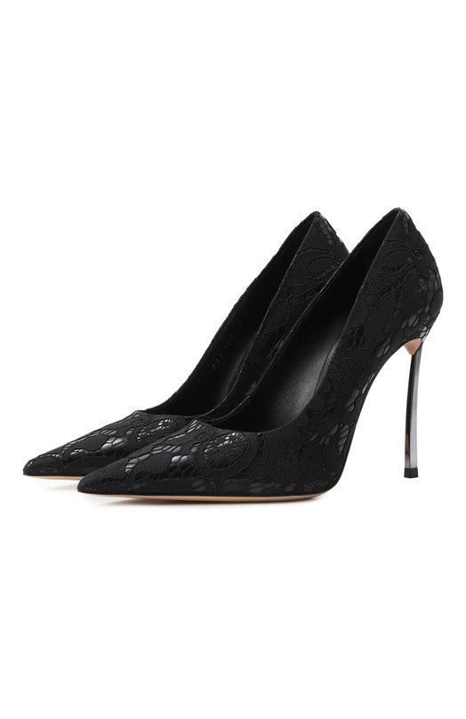Комбинированные туфли Liberty Blade Casadei 1F940X100MC2836 Чёрный 1F940X100MC2836