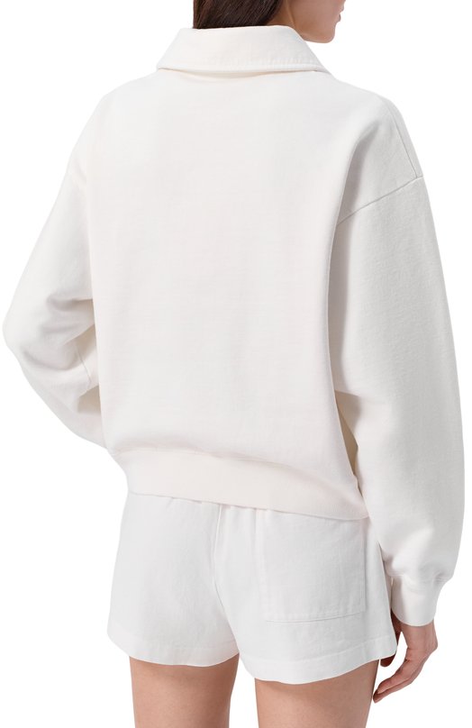 Хлопковое поло Sporty and Rich ST07261325WH01 Белый  ST07261325WH01 Фото 4