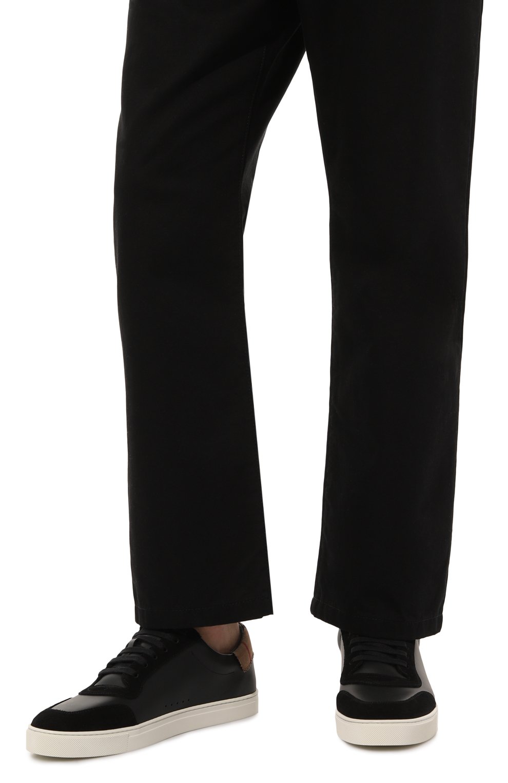 Кожаные кеды robin BURBERRY, арт. 8061752, фото 3