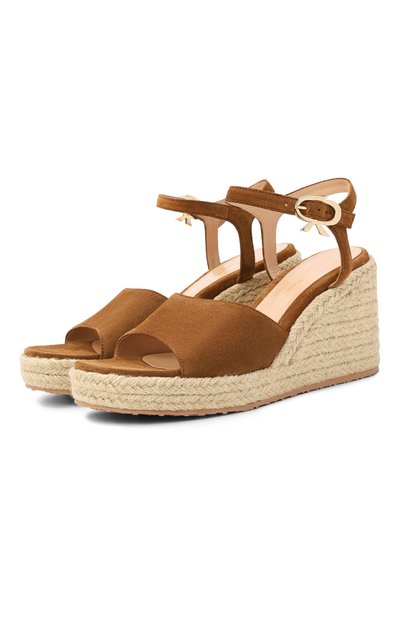 Женские замшевые босоножки GIANVITO ROSSI, арт. G32658.60RIC.VLJTENT