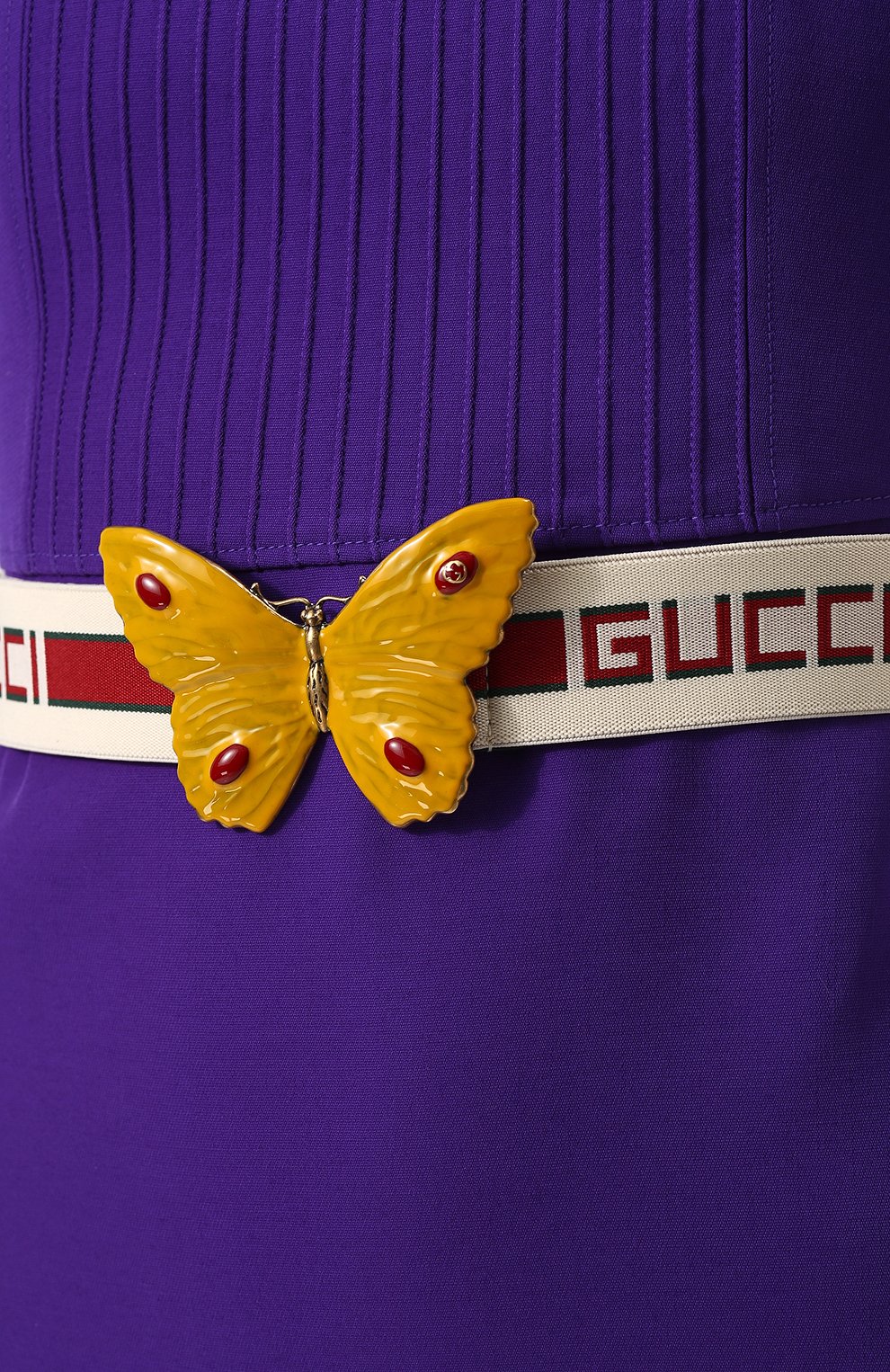 Приталенное мини-платье из смеси шерсти и шелка GUCCI, арт. 498582/ZHM88, фото 5