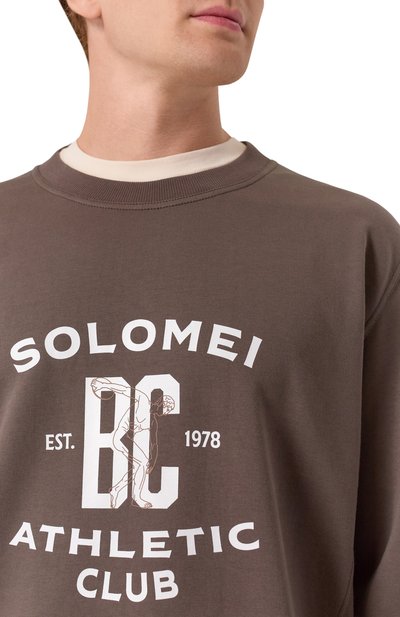 Хлопковый свитшот BRUNELLO CUCINELLI, арт. MW8633380G, фото 5