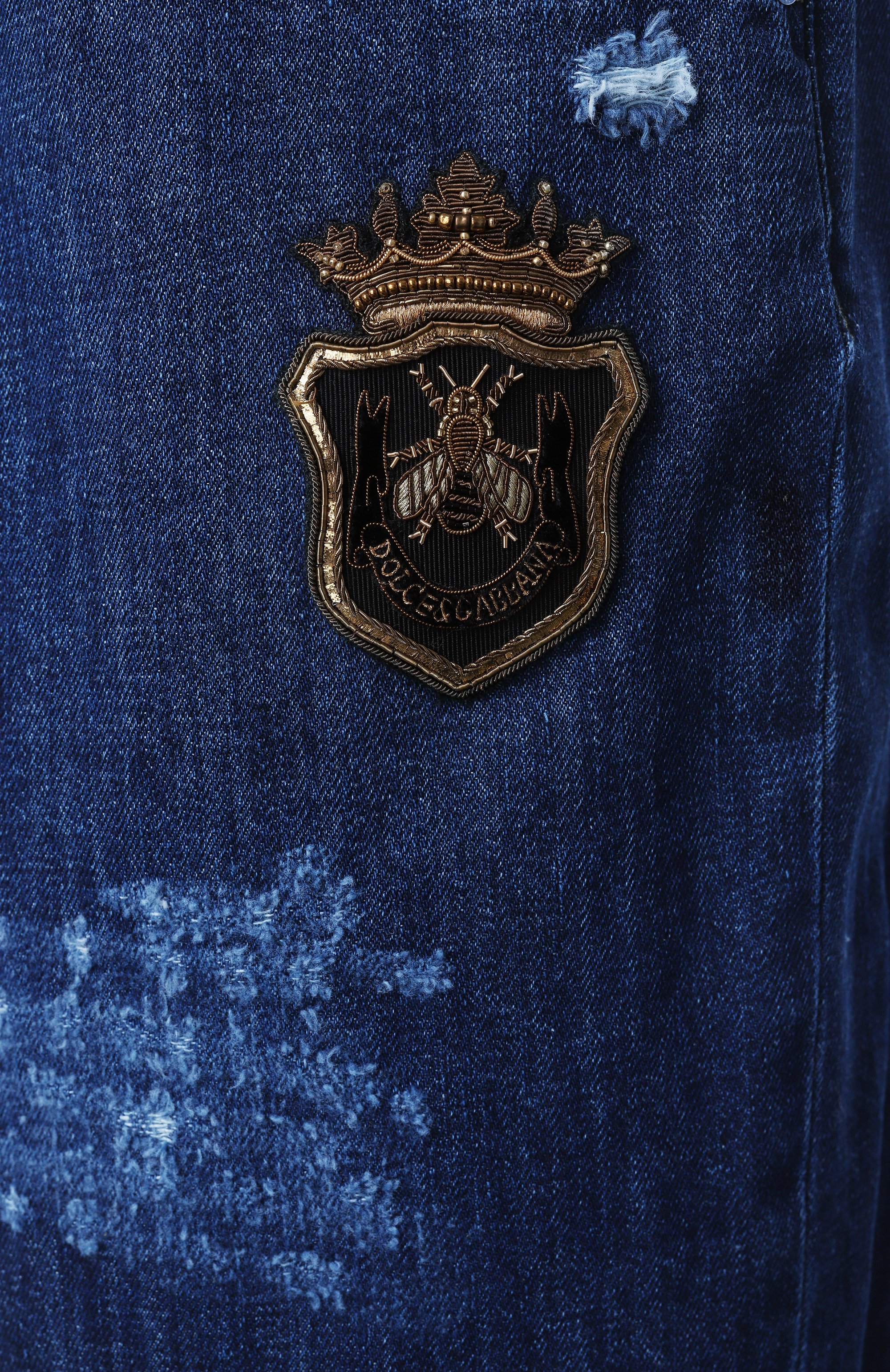 Джинсовые шорты DOLCE & GABBANA темно-синего цвета по цене 108000 руб., арт. GP112Z/G8MU4, фото 6 Джинсовые шорты DOLCE & GABBANA, арт. GP112Z/G8MU4, фото 6