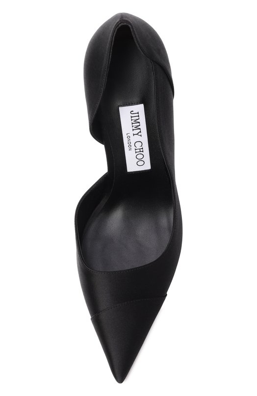 Текстильные туфли Brigitte 100 Jimmy Choo BRIGITTE100SAT Чёрный  BRIGITTE100SAT Фото 6