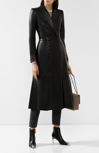 Кожаное пальто ALEXANDER MCQUEEN, арт. 585005/Q5AA0, фото 2