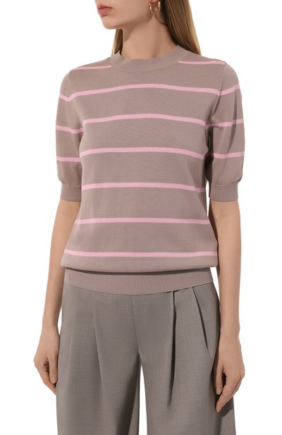 Хлопковый пуловер KITON, арт. D57734, фото 3