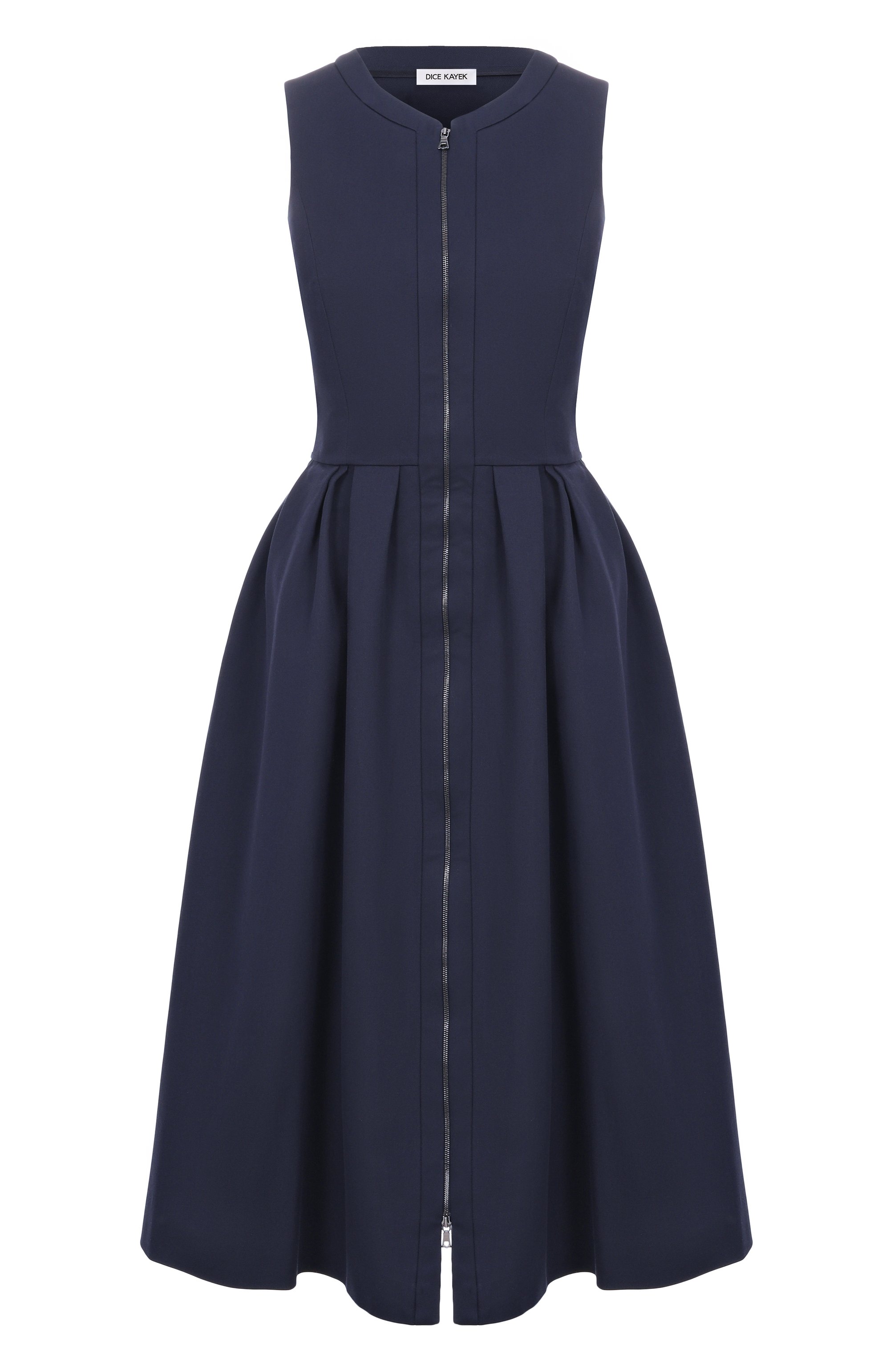Хлопковое платье DICE KAYEK темно-синего цвета по цене 198500 руб., арт. SS25R271, фото 1 Хлопковое платье DICE KAYEK, арт. SS25R271, фото 1