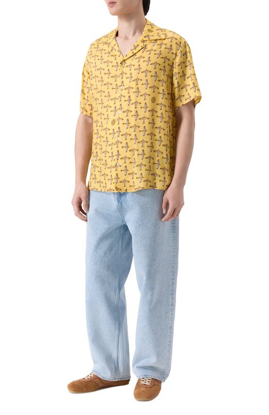 Рубашка из вискозы Drole De Monsieur J-SH230-VI028-YL Жёлтый  J-SH230-VI028-YL Фото 2