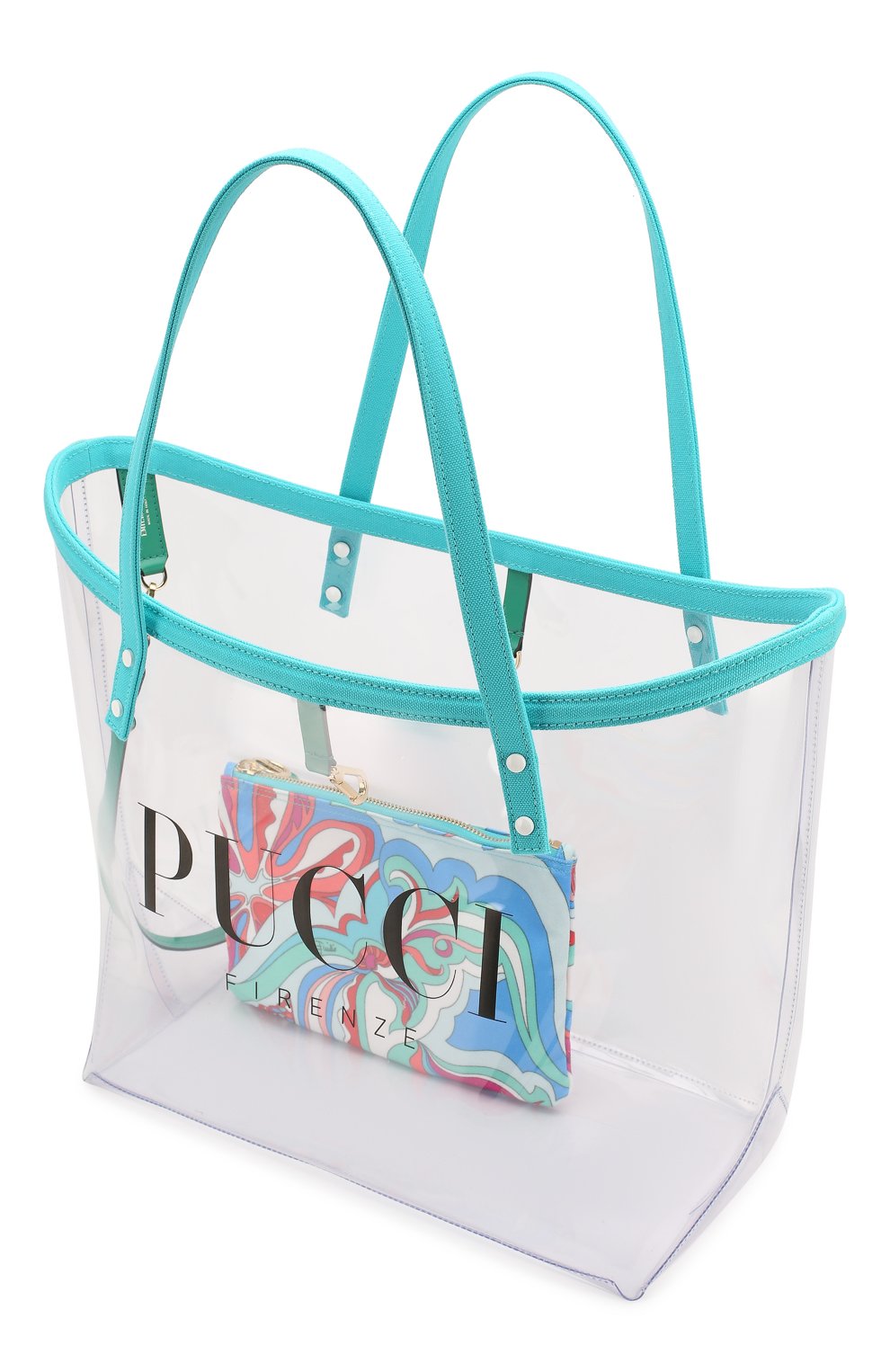 Сумка-тоут EMILIO PUCCI голубого цвета по цене 79950 руб., арт. 9HBC53/9H085, фото 4 Сумка-тоут EMILIO PUCCI, арт. 9HBC53/9H085, фото 4