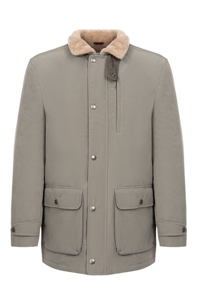 Мужская куртка с подкладкой из ягненка BRUNELLO CUCINELLI, арт. MM4796013