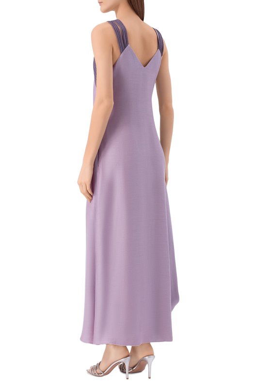 Платье из лиоцелла и вискозы Giorgio Armani GW002518/TE20155 Фиолетовый  GW002518/TE20155 Фото 3