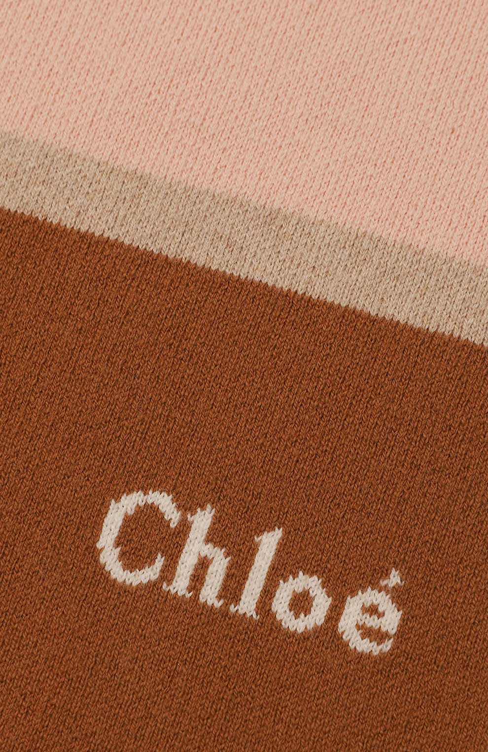 Шарф из хлопка и шерсти CHLOÉ светло-розового цвета по цене 11950 руб., арт. C20270, фото 2 Шарф из хлопка и шерсти CHLOÉ, арт. C20270, фото 2