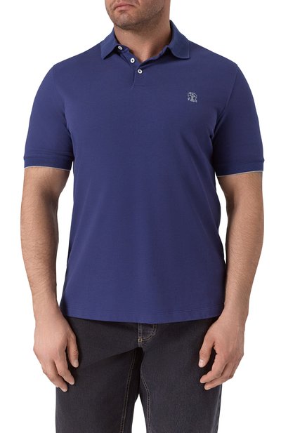 Хлопковое поло BRUNELLO CUCINELLI, арт. ME8548788, фото 3