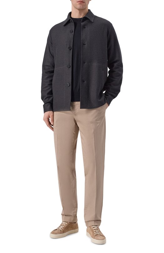 Куртка-рубашка изо льна и хлопка Harris Wharf London CH9320PDZ-T/DZT Серый  CH9320PDZ-T/DZT Фото 2