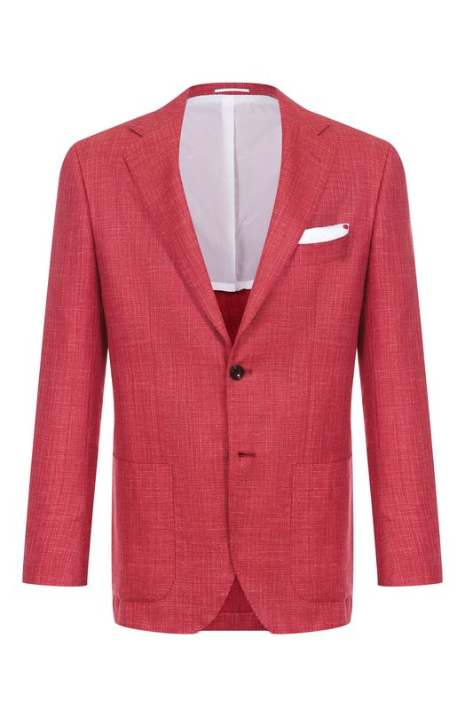 Пиджак из кашемира и шелка Kiton UG81K06T46 Красный UG81K06T46