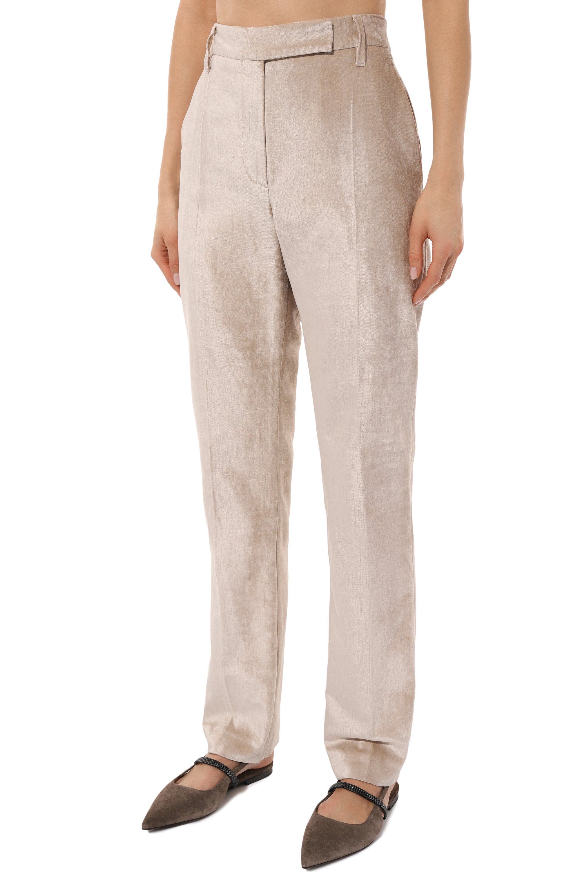 Бархатные брюки BRUNELLO CUCINELLI, арт. MP581P8717, фото 3