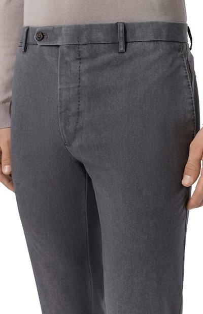 Шерстяные брюки BERWICH темно-серого цвета по цене 41700 руб., арт. VULCAN023-GD/DG0047, фото 5 Шерстяные брюки BERWICH, арт. VULCAN023-GD/DG0047, фото 5