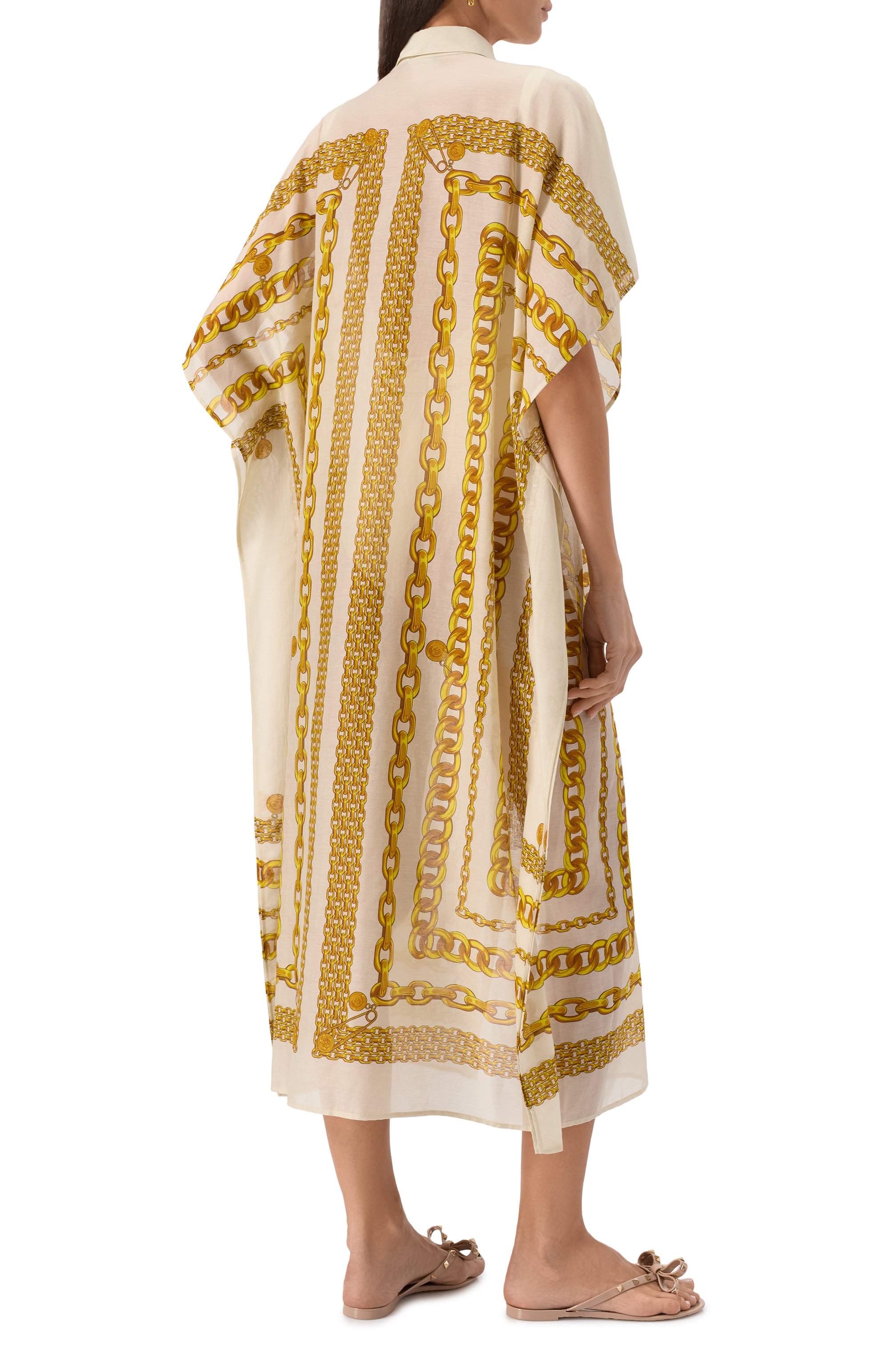 Туника из хлопка и шелка VERSACE, арт. 1010808/1A13689, фото 4