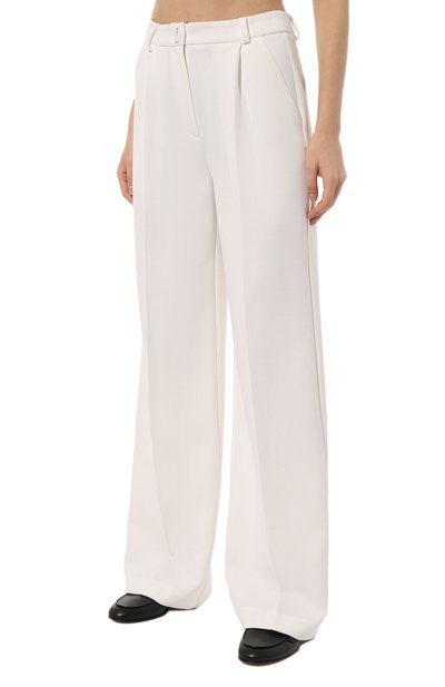 Брюки из вискозы ELLYME белого цвета по цене 22500 руб., арт. 19002, фото 3 Брюки из вискозы ELLYME, арт. 19002, фото 3