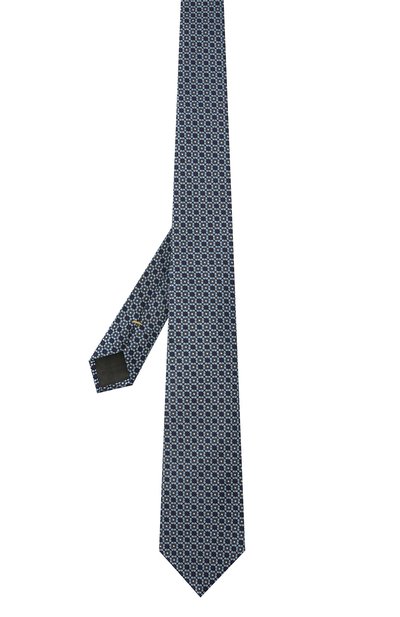 Шелковый галстук CANALI синего цвета по цене 14650 руб., арт. 18/HJ03462, фото 3 Шелковый галстук CANALI, арт. 18/HJ03462, фото 3