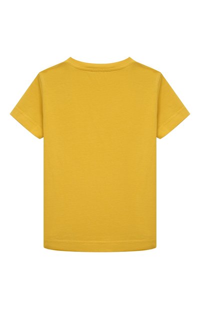Хлопковая футболка IL GUFO желтого цвета по цене 6595 руб., арт. P22TS363M7063/12M-18M, фото 2 Хлопковая футболка IL GUFO, арт. P22TS363M7063/12M-18M, фото 2