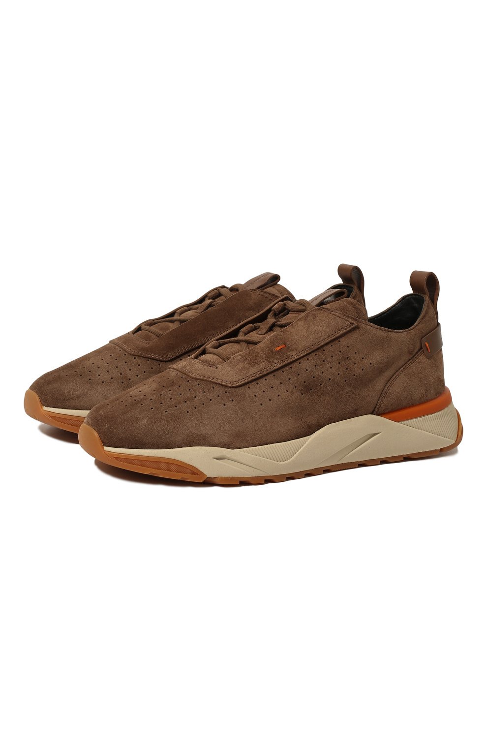 Замшевые кроссовки SANTONI, арт. MBIM21783WG0PRAUS50, фото 1