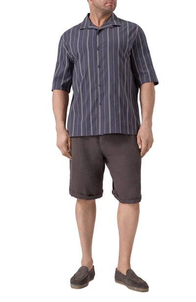 Хлопковая рубашка BRUNELLO CUCINELLI, арт. MM6830615W, фото 2