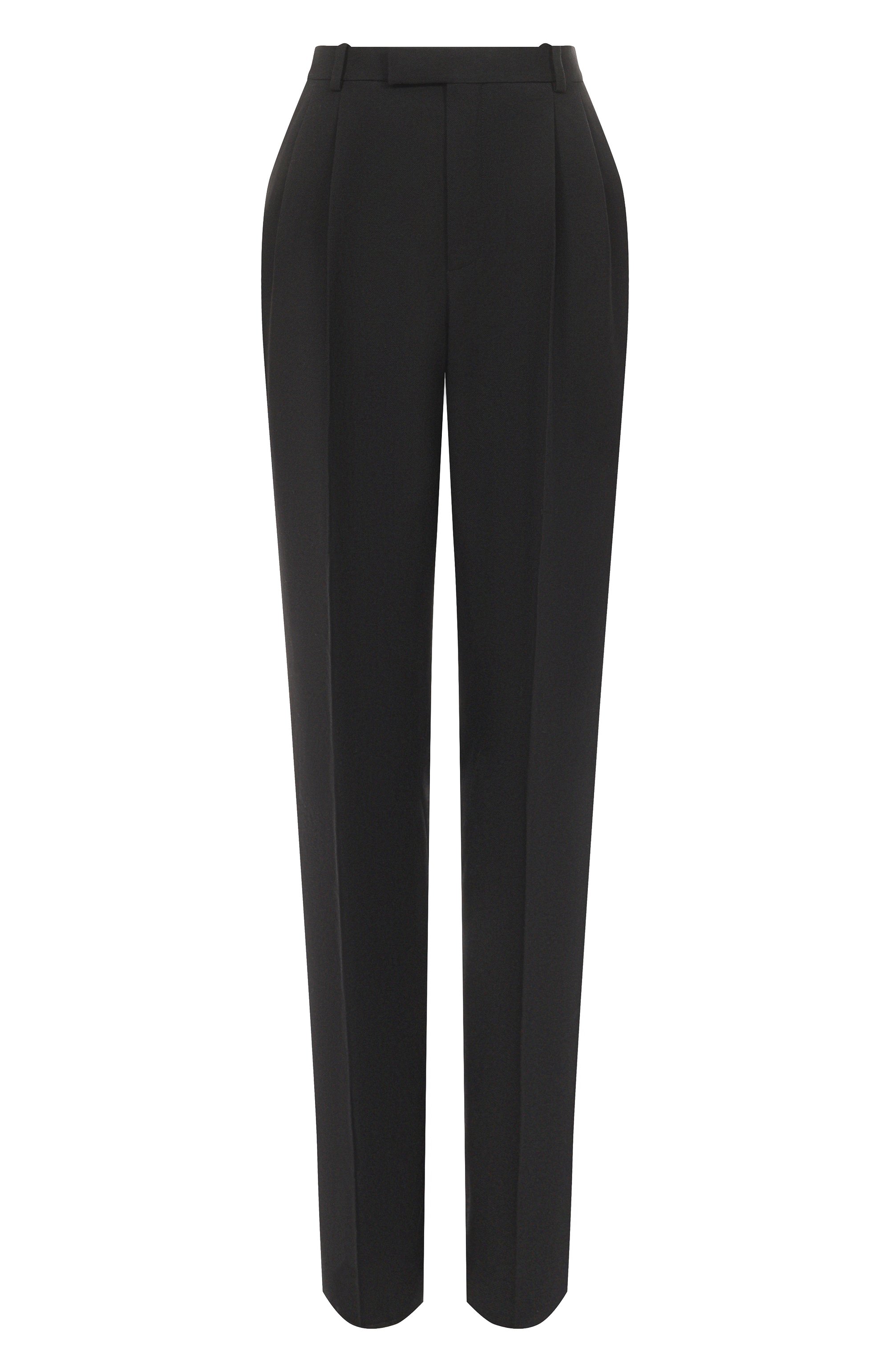 Шерстяные брюки SAINT LAURENT, арт. 837054/Y7B73, фот�о 1