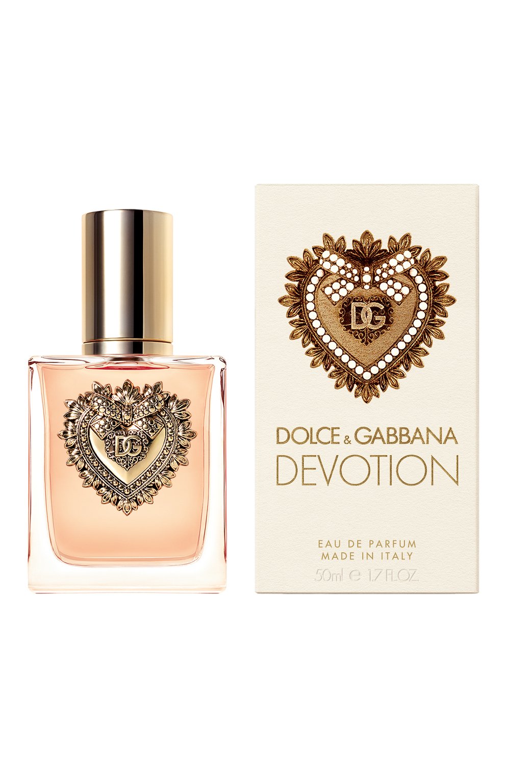 Парфюмерная вода devotion (50ml) DOLCE & GABBANA бесцветного цвета по цене 14130 руб., арт. 8057971183722, фото 2 Парфюмерная вода devotion (50ml) DOLCE & GABBANA, арт. 8057971183722, фото 2