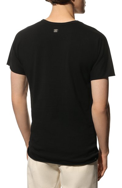 Хлопковая футболка ISAAC SELLAM черного цвета по цене 13900 руб., арт. MISTER T-JERSEY, фото 4 Хлопковая футболка ISAAC SELLAM, арт. MISTER T-JERSEY, фото 4