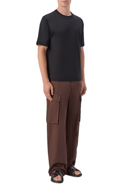 Мужские кожаные шлепанцы DOLCE & GABBANA, арт. A80624/A0765