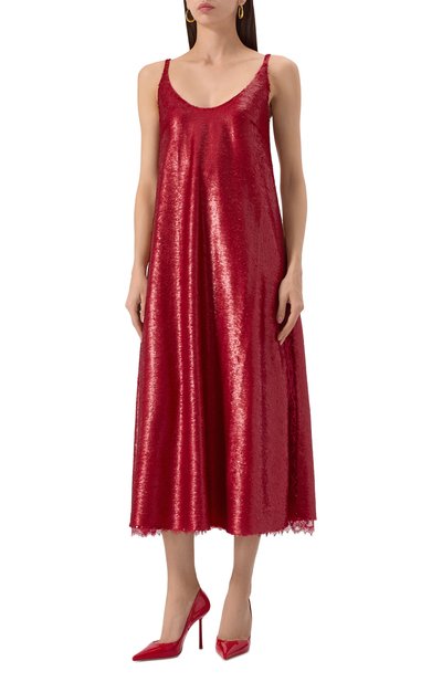 Платье AKHMADULLINA красного цвета по цене 179900 руб., арт. 1125.5D731/P209, фото 3 Платье AKHMADULLINA, арт. 1125.5D731/P209, фото 3