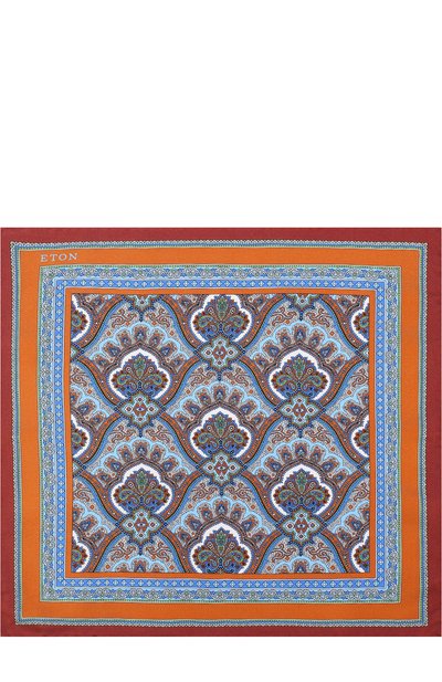 Шелковый платок с узором ETON, арт. A000 30110, фото 3