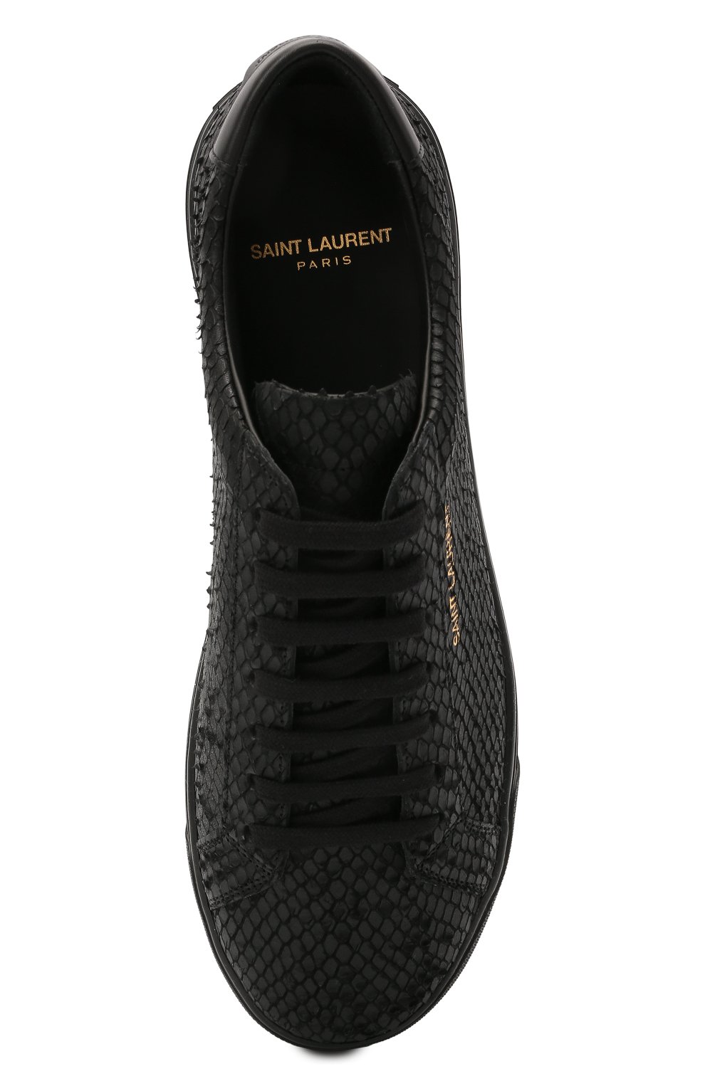 Кожаные кеды andy SAINT LAURENT черного цвета по цене 65450 руб., арт. 641952/16E10, фото 5 Кожаные кеды andy SAINT LAURENT, арт. 641952/16E10, фото 5
