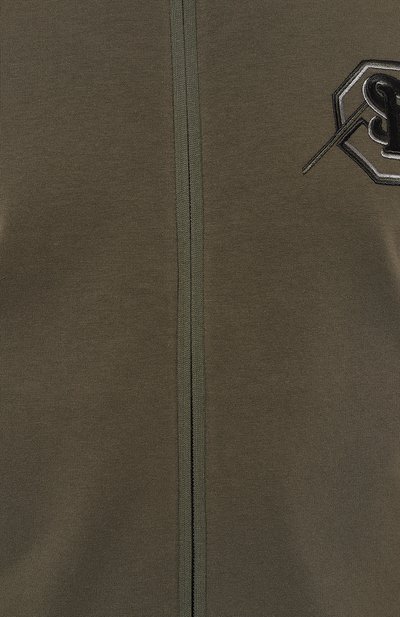 Хлопковая толстовка STEFANO RICCI хаки цвета по цене 108000 руб., арт. K101028R31/T23350, фото 5 Хлопковая толстовка STEFANO RICCI, арт. K101028R31/T23350, фото 5