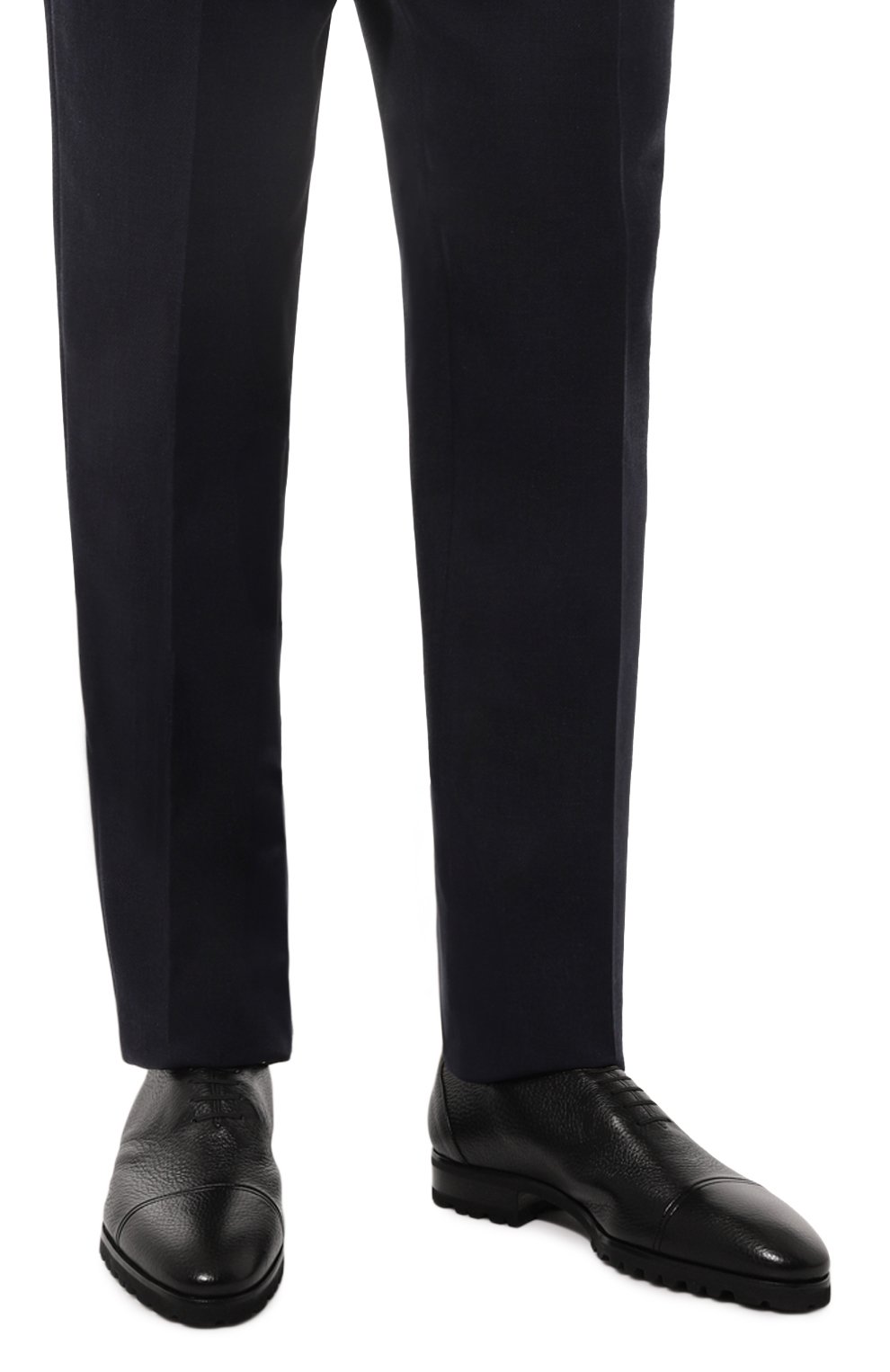 Кожаные оксфорды ARTIOLI, арт. 06S174/BIS/S0FT KID/FABRIC 89G, фото 3