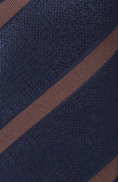 Шелковый галстук ZILLI темно-синего цвета по цене 38600 руб., арт. CRAV2BM0600VMIS00, фото 4 Шелковый галстук ZILLI, арт. CRAV2BM0600VMIS00, фото 4