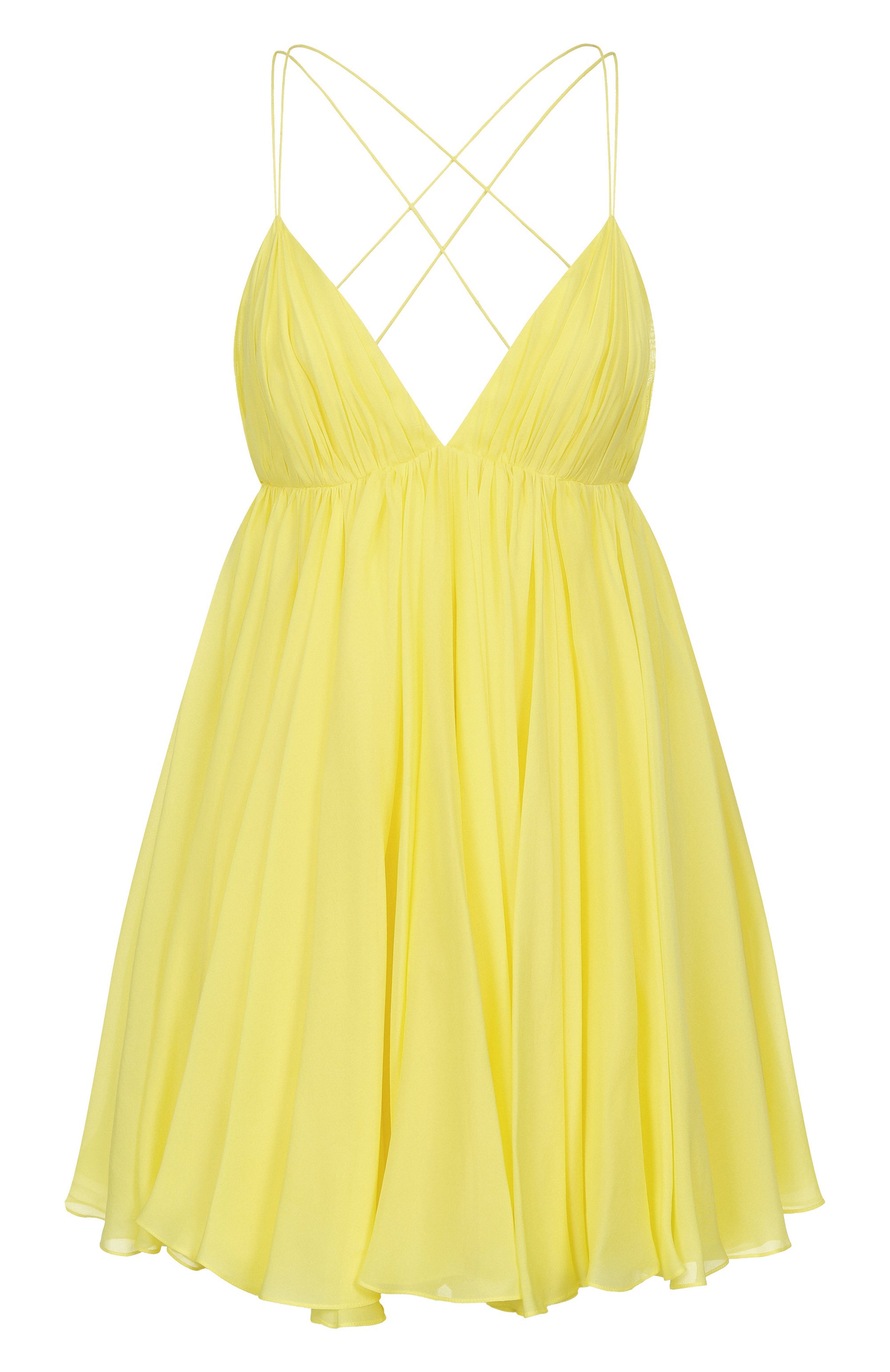 Шелковое платье YVON желтого цвета по цене 89800 руб., арт. 0 230021, фото 1 Шелковое платье YVON, арт. 0 230021, фото 1