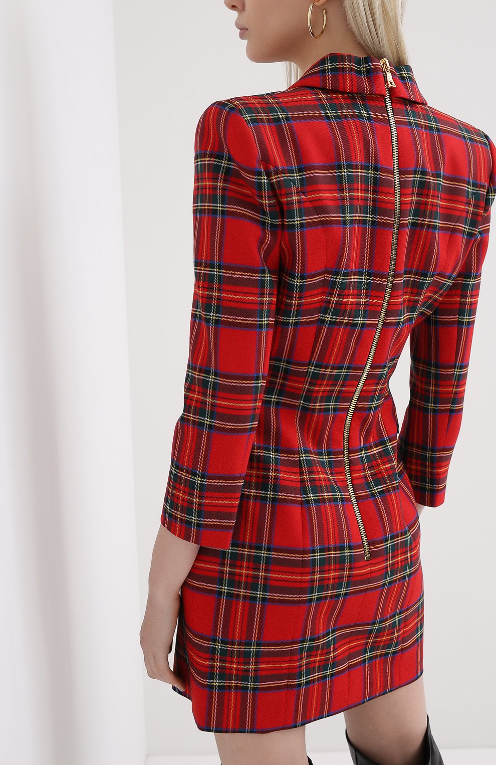 Шерстяное платье BALMAIN, арт. UF16222/W085, фото 4