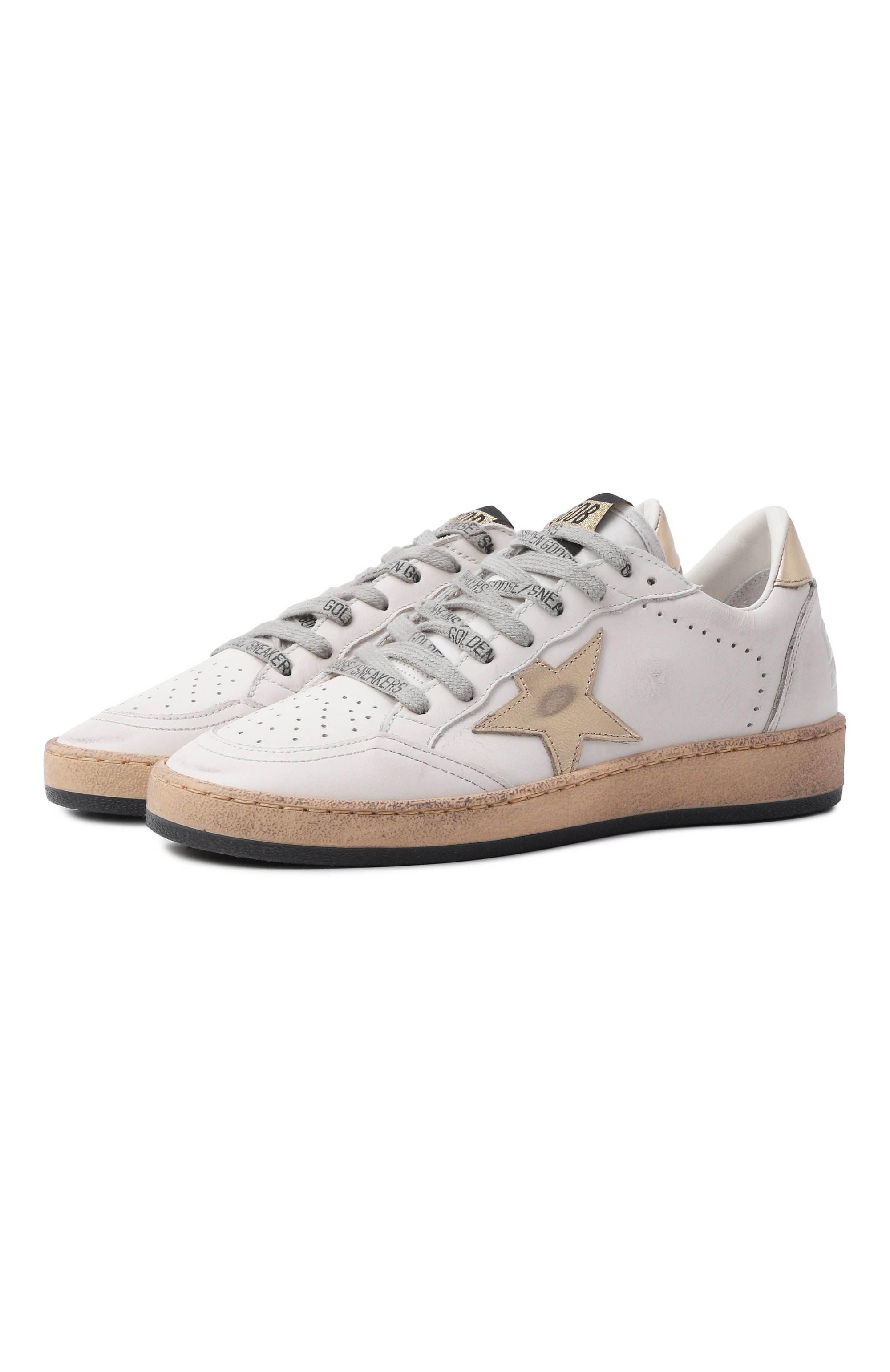Кожаные кеды ball star GOLDEN GOOSE DELUXE BRAND, арт. GWF00117.F007275, фото 1